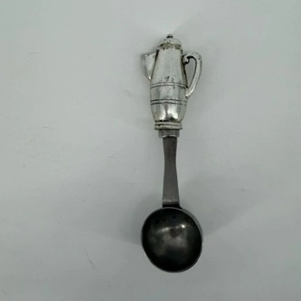 Boston Warehouse Stainless Novelty Coffee Pot Handle Coffee Scoop Cafe Decor